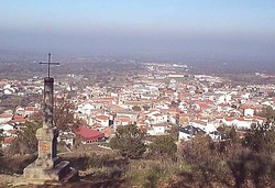 San Pablo de los Montes, vista panorámica de la localidad desde la Cruz del Siglo