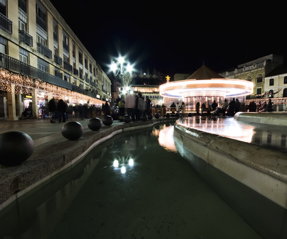 Pabelln de Ferias y Congresos de Ciudad Real - Plaza Mayor vista nocturna