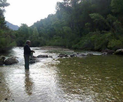 Los Siseros. Pescando