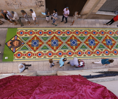Fiesta de las Alfombras de Serrín del Corpus de Elche de la Sierra