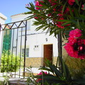 Patio exterior de Casa Rural Las Escuelas en Villora (Cuenca)