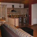 Vista Panorámica  de la cocina Casa Rural Venta de la Sisa en Sisante (Cuenca)