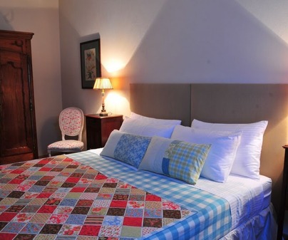 Dormitorio de Casa Rural Finca Los Batanes en Alameda de Carvera (Ciudad Real)