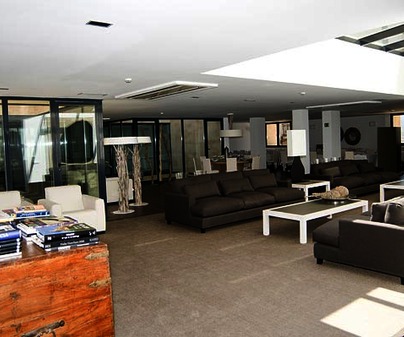 Recibidor del Hotel Convento Santa Ana en Atienza (Guadalajara)