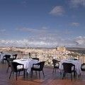 Vistas desde la terraza del Parador Nacional de Turismo Conde Orgaz (Toledo)