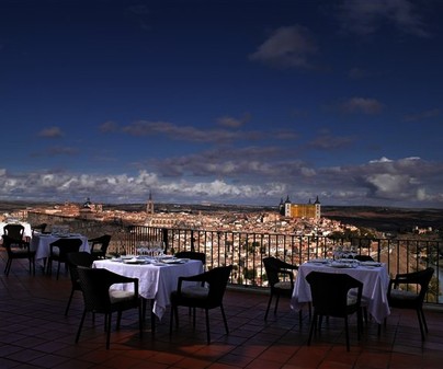 Vistas desde la terraza del Parador Nacional de Turismo Conde Orgaz (Toledo)