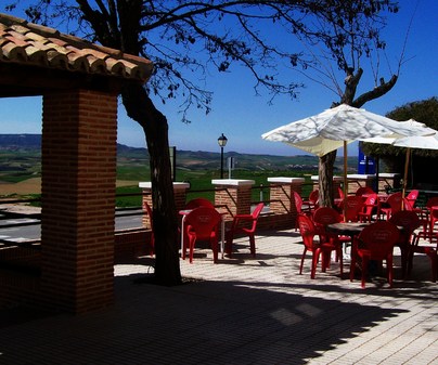 Terraza Restaurante La Posada de Rosa en Hita (Guadalajara)