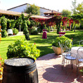 Jardín del Restaurante Las Provincias en Consuegra (Toledo)